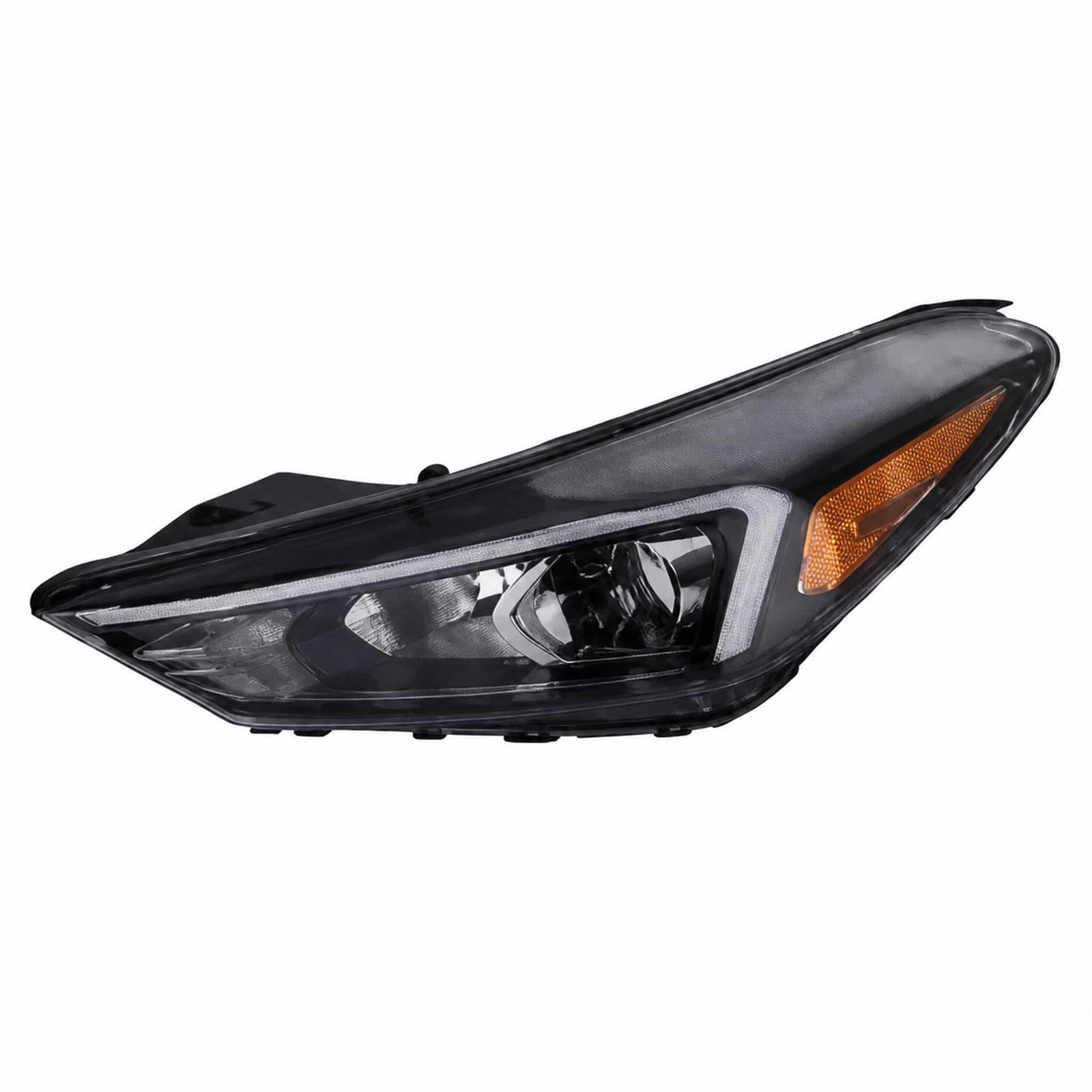 Headlight Assembly - Amber Side Reflector for Hyundai Tucson '16 / Tucson '18 Hyundai Tucson '16 / '18 Headlight Assembly - Amber Side Reflector
