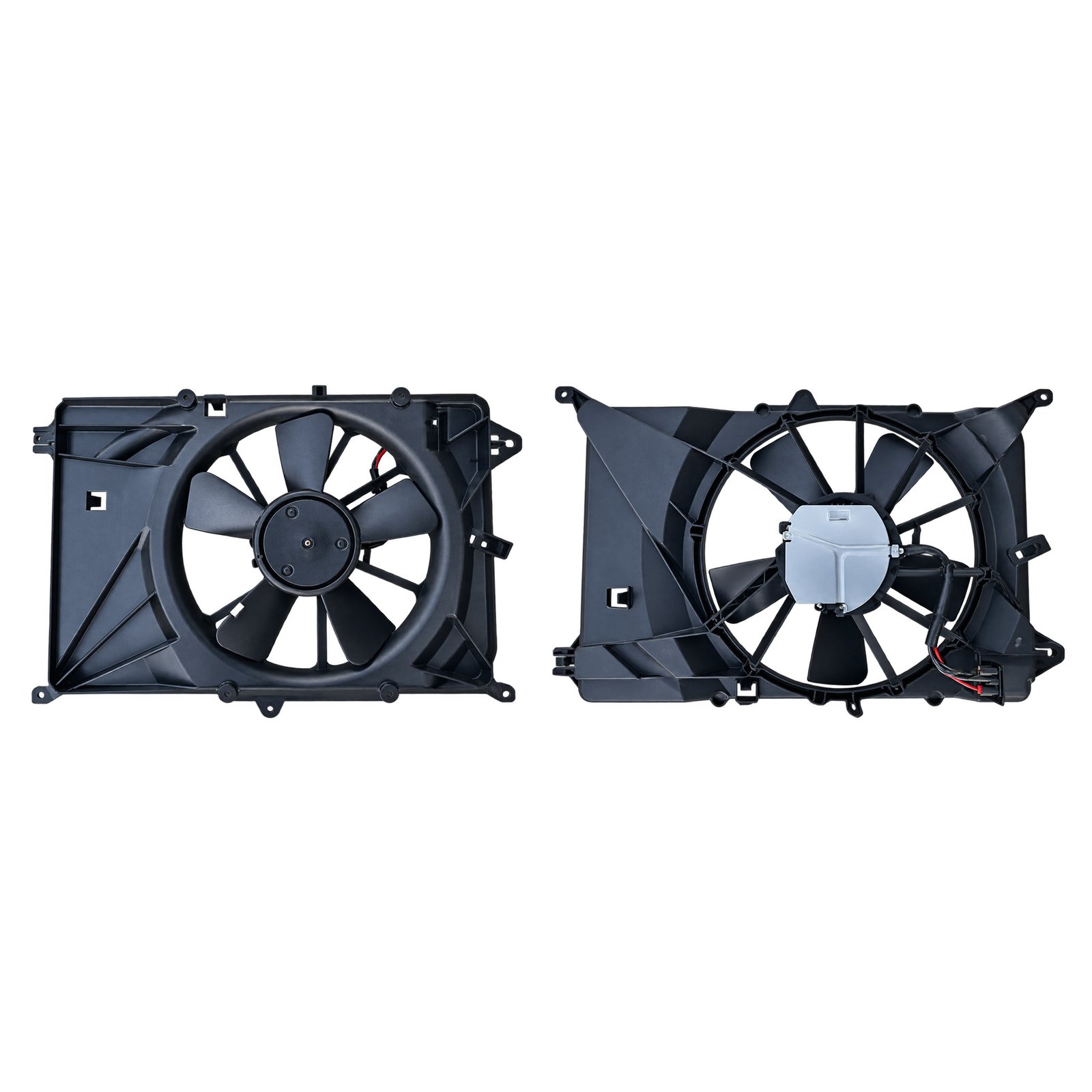 Cooling Fan — Fan within Shaped Shroud 2016 Renegade Cooling Fan; circular fan opening