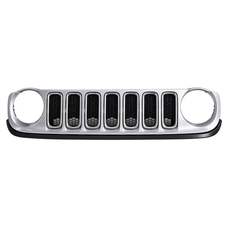 2016 Renegade Silver Grille Assembly; broad silver surround