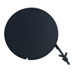 2019 Renegade Front Tow Hook Cover; round textured face