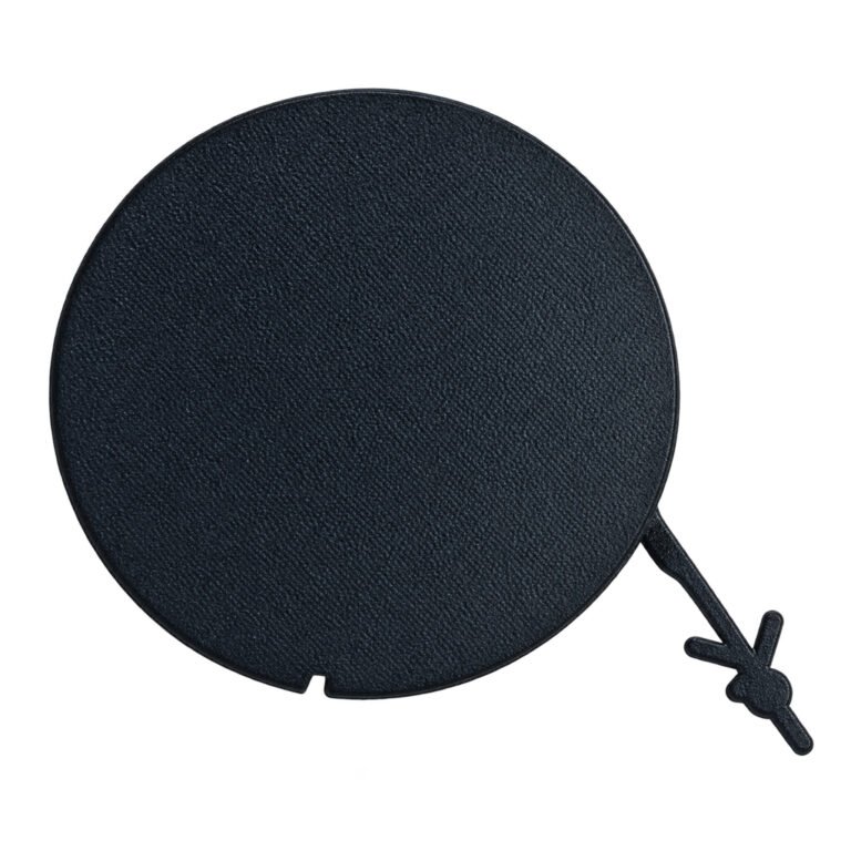 2019 Renegade Front Tow Hook Cover; round textured face