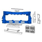 2022–2023 Wagoneer Front Radiator Support Panel; broad central opening