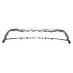 Bright Cherokee lower grille frame with an open centre, stepped rounded ends and closely spaced inner tabs