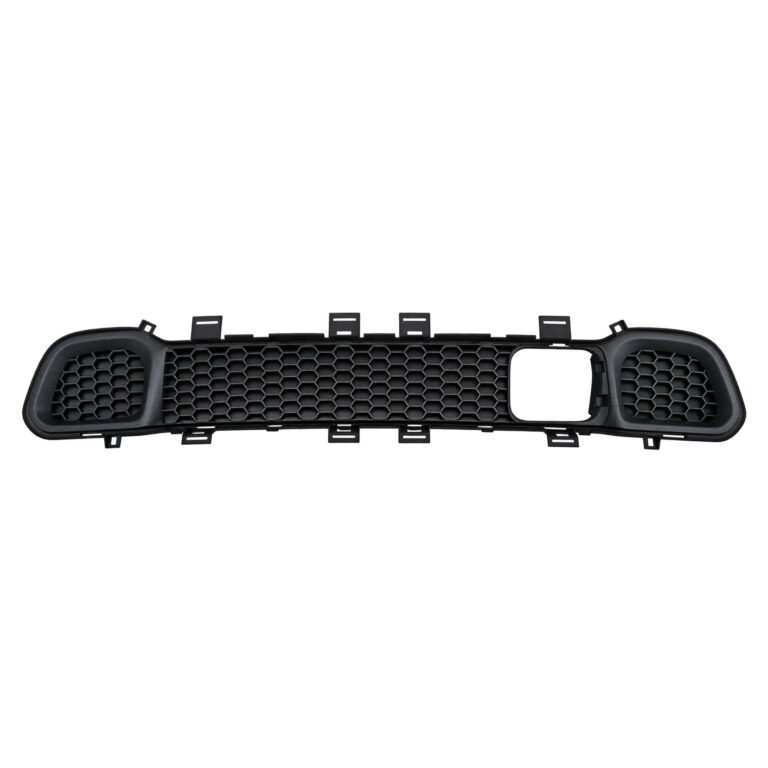 Cherokee lower grille with a large offset opening in its central mesh, rounded ends and edge tabs
