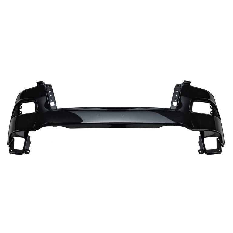 Cherokee upper front bumper cover with a broad curved face, tall upper arms and stepped side apertures