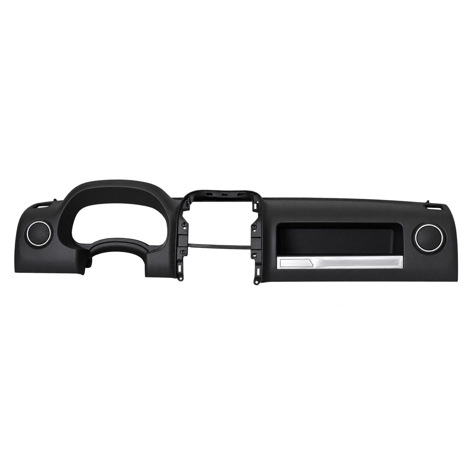 Jeep Compass Instrument Arch and Divided Centre Opening Compass dashboard cover with arched instrument opening, divided centre cutout and a long rectangular side recess