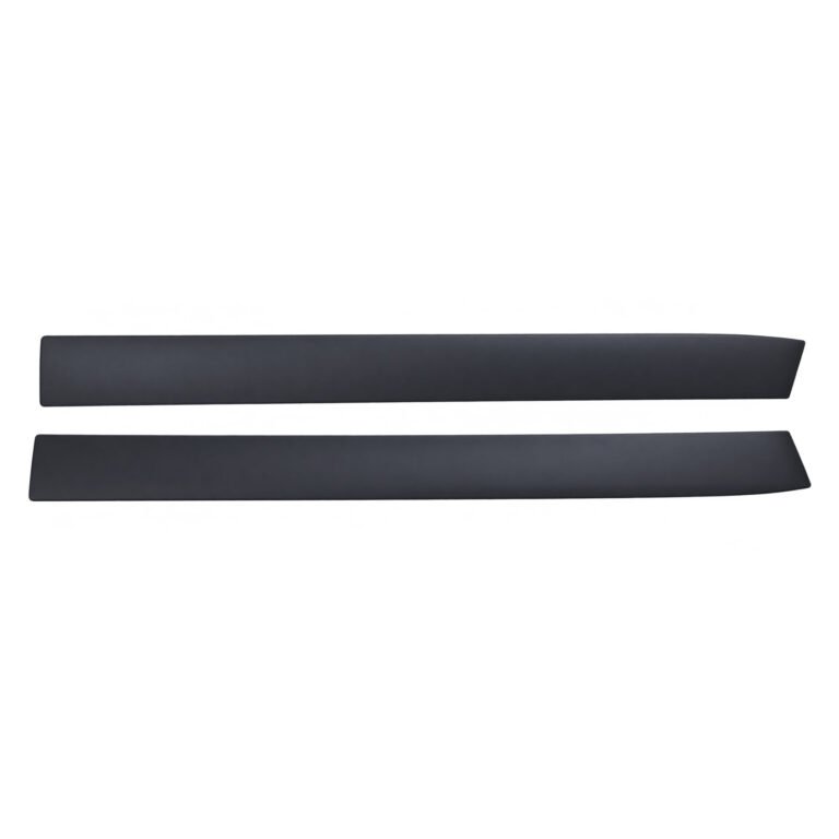 Two long Compass front door mouldings with plain dark faces and tapered ends