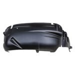 Compass front fender liner with domed centre, curved ridges, diagonal corner recess and extended side section