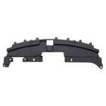 Compass upper radiator cover with curved mounting-ear row, central openings and stepped lower cutouts