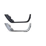 Dark and bright Compass fog-light surround trims with open tops, unequal upright ends and rectangular attachment loops