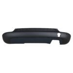 Compass lower rear bumper panel with a filled lower section, offset bottom notch, honeycomb strip and round face openings