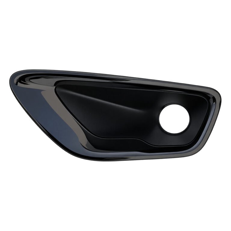 Fog Lamp Bezel for Grand Cherokee, gloss-black outer rim around a tapered recess