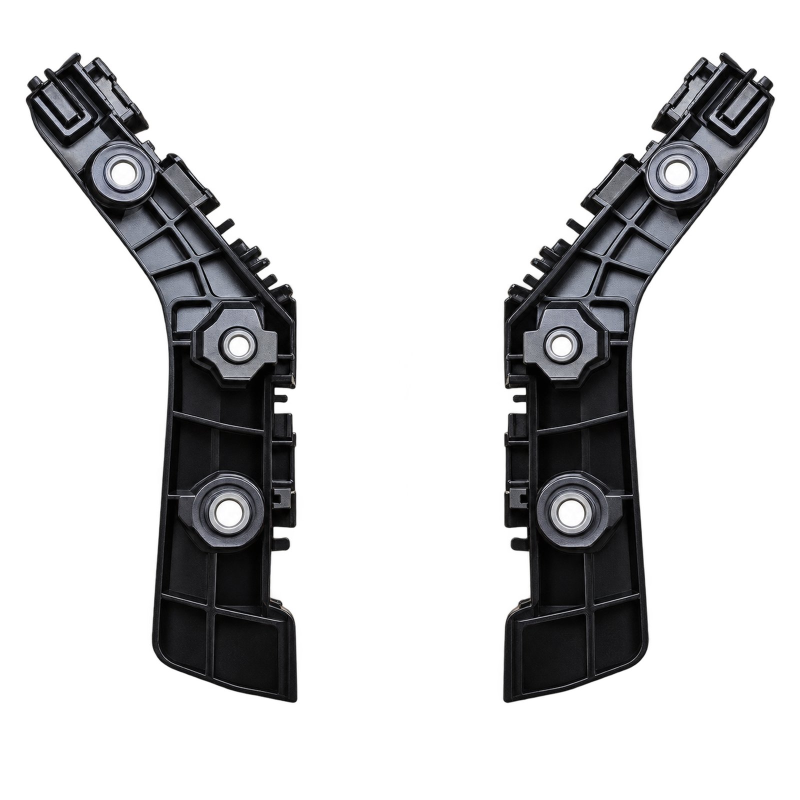 Front Bumper Bracket — Ribbed Bracket with Three Round Seats Front Bumper Bracket for Grand Cherokee, angled ribbed backing with three circular fixing areas