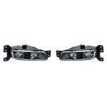Front Fog Light for Grand Cherokee SRT, elongated clear lens with a tapered end
