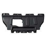 Grand Cherokee 5.7 engine splash shield with an offset rectangular opening and raised lower cross-section