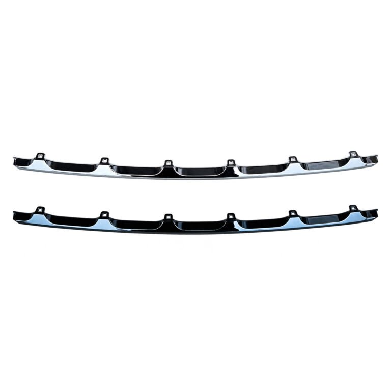 Grand Cherokee centre grille moulding examples with scalloped upper recesses and small attachment ears