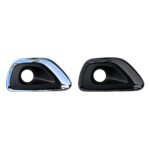 Grand Cherokee fog lamp bezels with offset round openings and reflective or dark outer rims