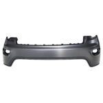 Grand Cherokee upper front bumper section with a broad uninterrupted face and recessed corner openings
