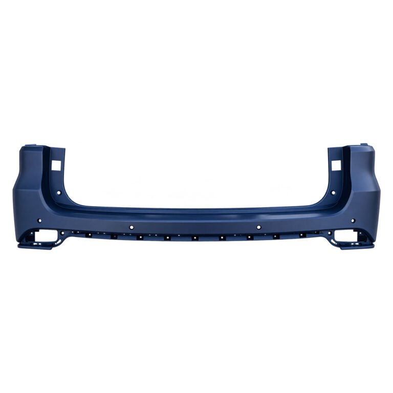 Grand Commander rear bumper cover with four round face openings, tall corner returns and open lower corner apertures