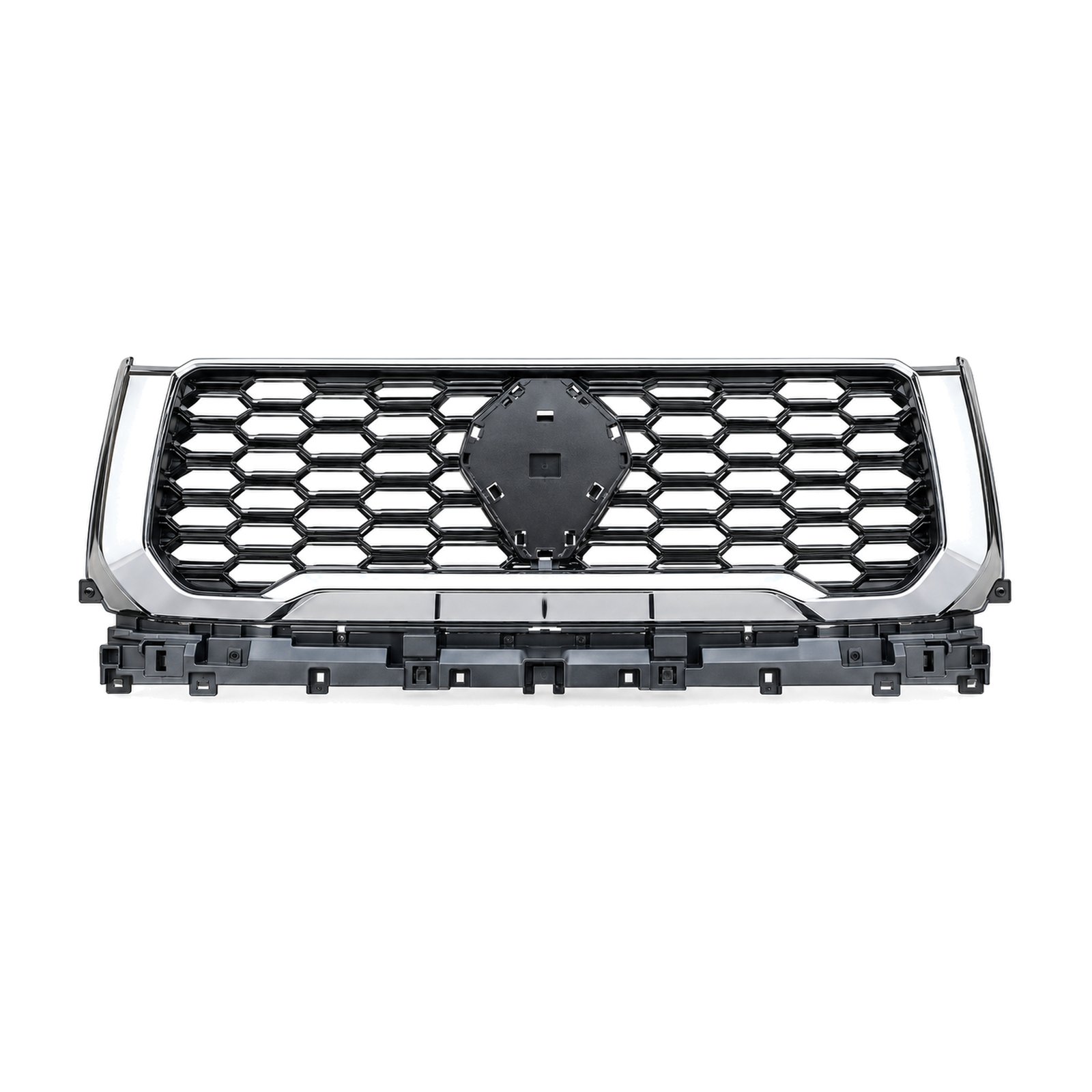 Grille with Bright Trim - Great Wall Xuanli / Diamond Cannon / Poer - Broad Honeycomb Face Grille with Bright Trim - Great Wall Xuanli / Diamond Cannon / Poer - Broad Honeycomb Face