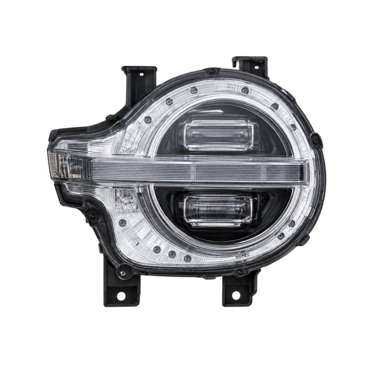 Headlight Assembly - Great Wall Poer / Poer Commercial / Tank 300 - Circular Face with Horizontal Centre Bar