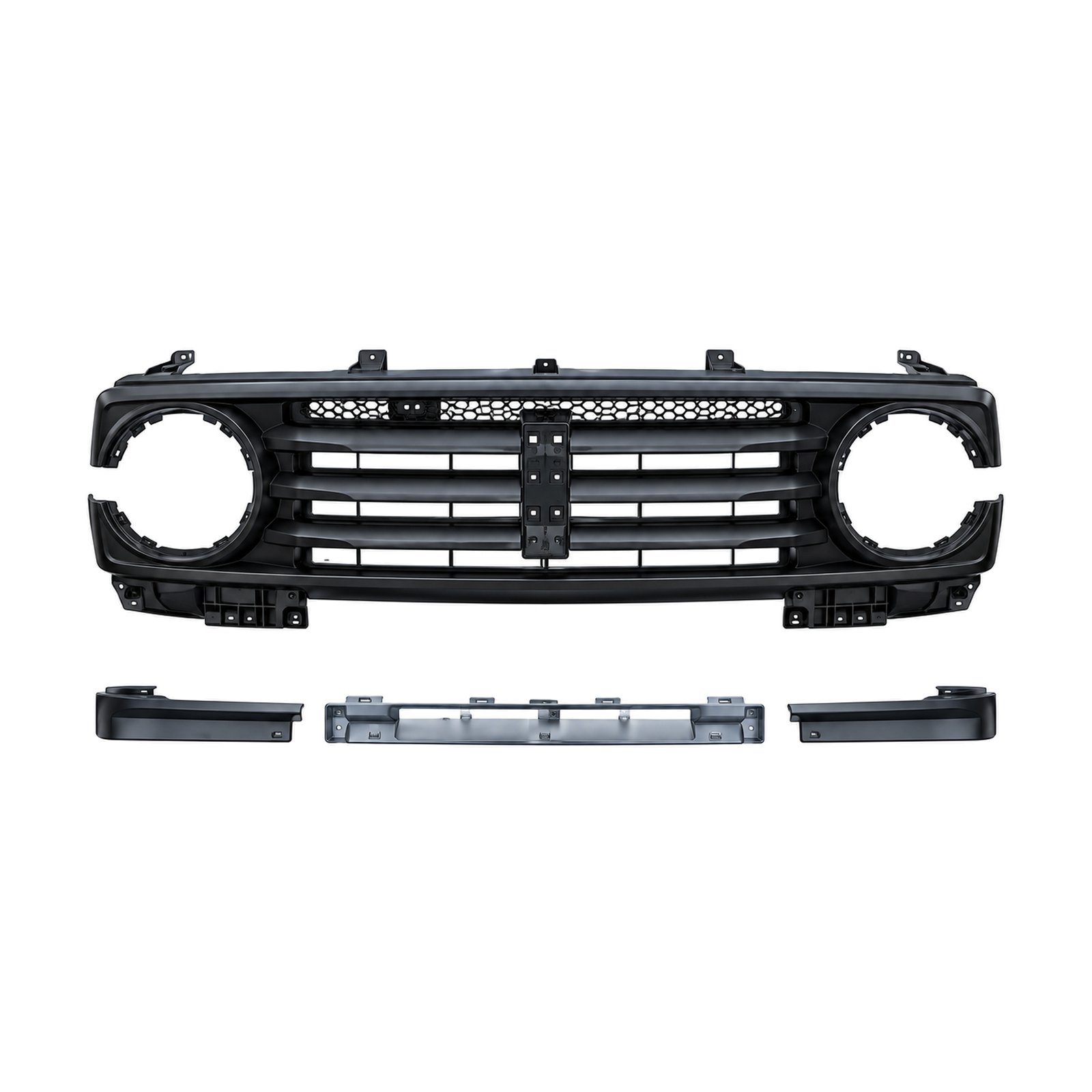 Grille - Great Wall Poer / Poer Commercial / Tank 300 - Round End Openings and Horizontal Bars Grille - Great Wall Poer / Poer Commercial / Tank 300 - Round End Openings and Horizontal Bars