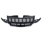 Grille Assembly for Grand Cherokee SRT, seven mesh-filled openings above lower horizontal slots