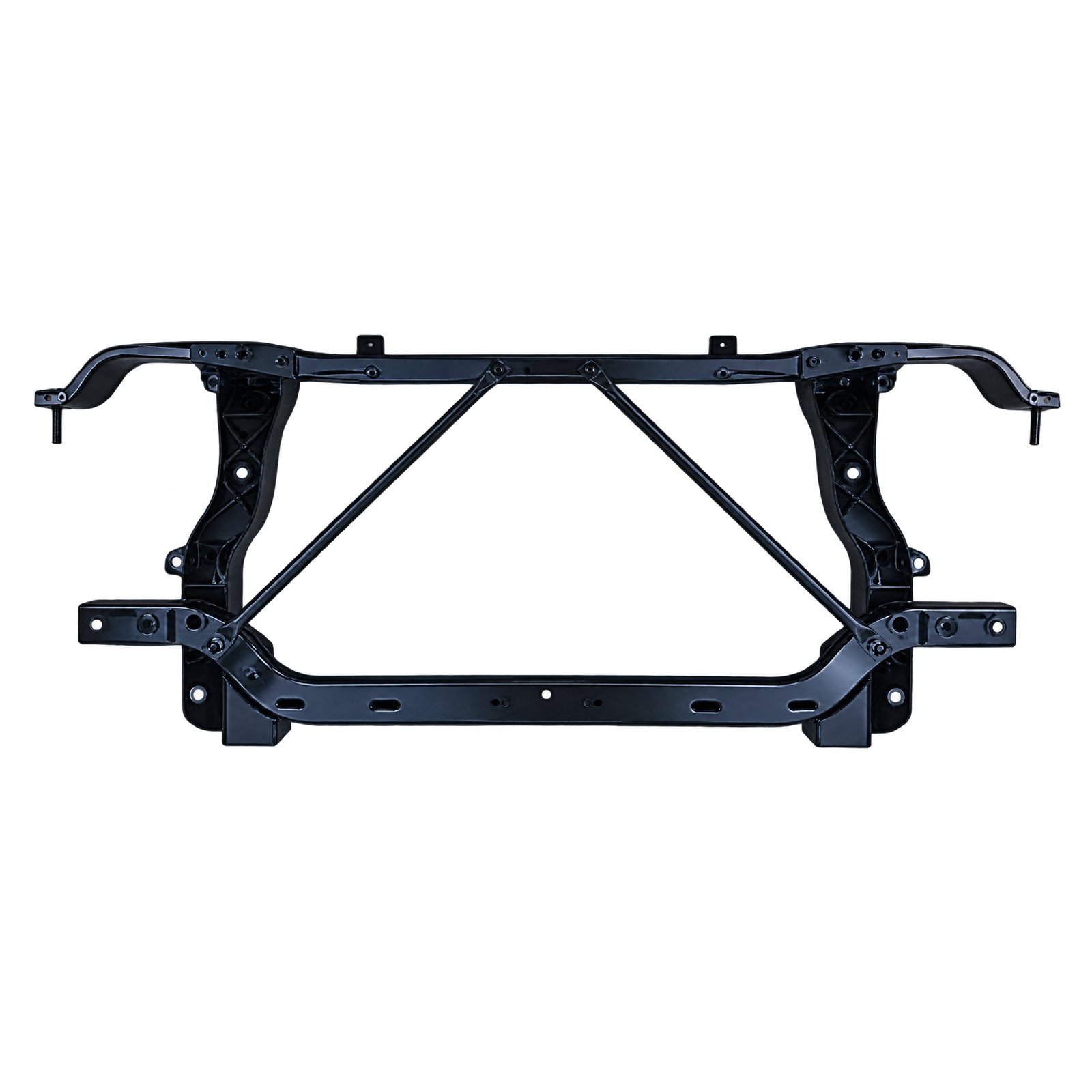 68617362AA Jeep Wrangler and Gladiator Radiator Support Frame 68617362AA Jeep radiator support frame with two diagonal braces, upright side sections and slotted lower crossmember