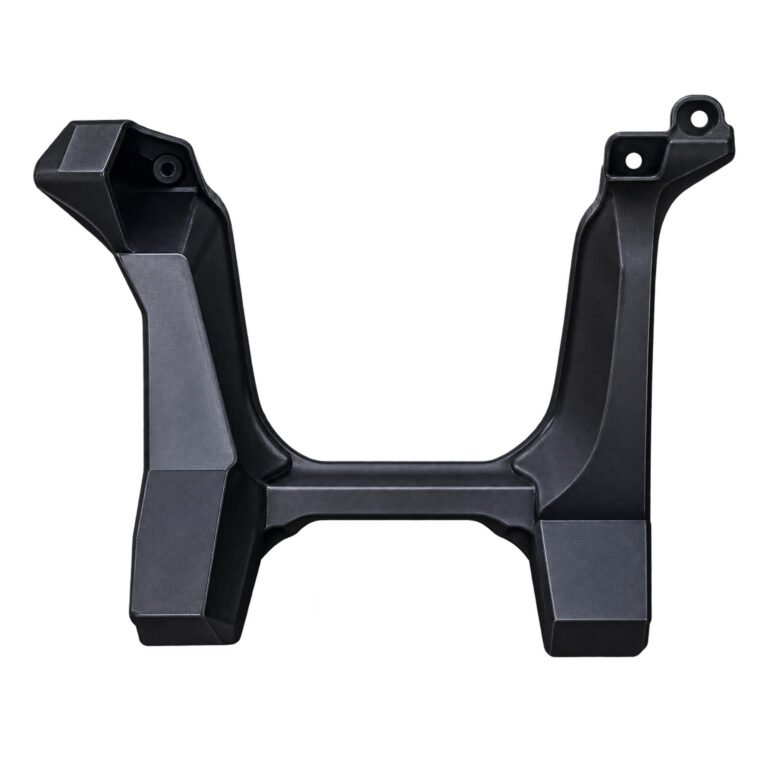 U-shaped exhaust tip bracket for Jeep Cherokee 2019 with broad lower feet and round holes at the upper arm ends