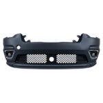 Cherokee front bumper assembly with split lower mesh fields, a round centre opening, outer slats and corner light surrounds
