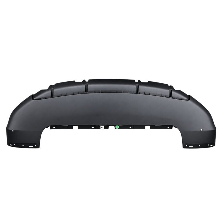 Cherokee lower front bumper with a broad curved face, raised segmented upper attachments and a large lower opening