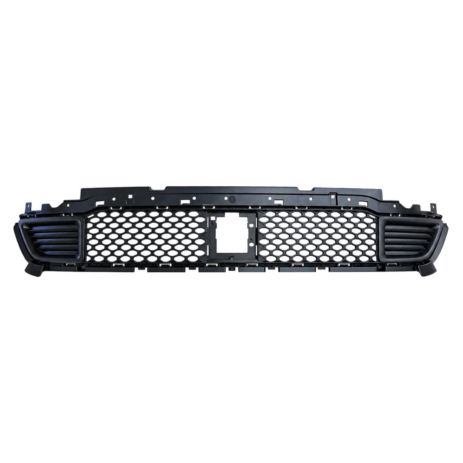 Lower Grille with ACC Opening Jeep Cherokee 2019 lower grille with central ACC opening, mesh side fields and horizontal louvres at both ends