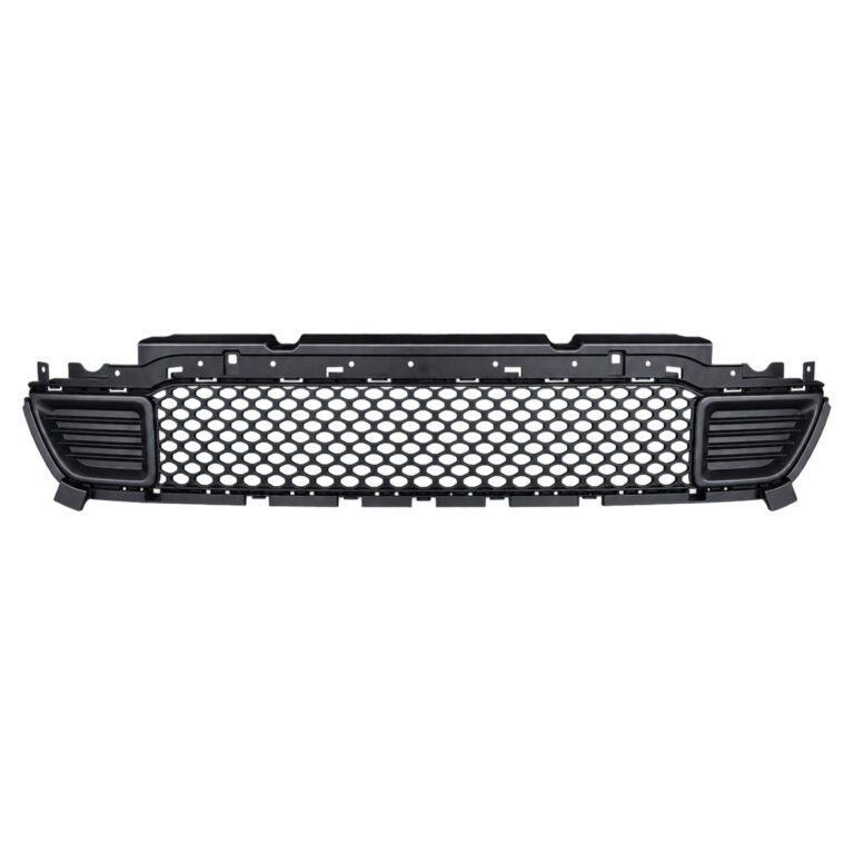 Cherokee lower grille with a wide open mesh centre, horizontal slatted ends and upper notches with edge mounting tabs