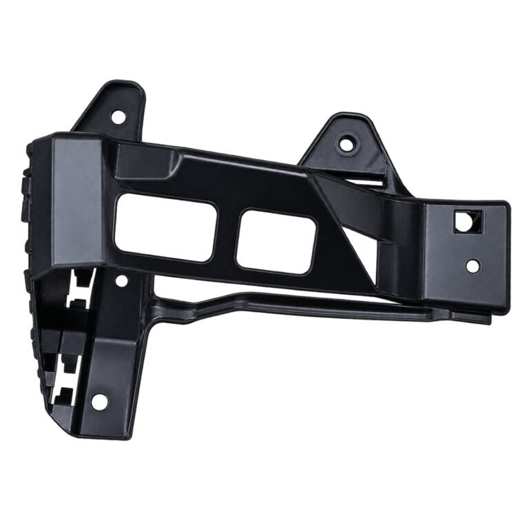 Large rear bumper bracket for Jeep Cherokee 2019 with two rectangular windows, upper fixing ears and a lower leg