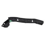 Small rear bumper bracket for Jeep Cherokee 2019 with a curved channel, repeated clip openings and sharply turned end