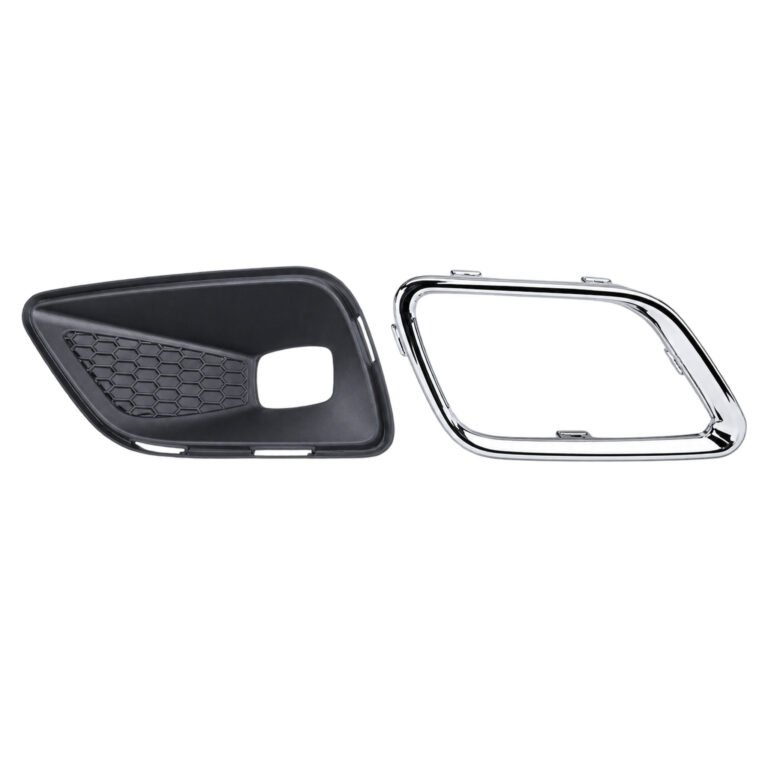 Cherokee honeycomb fog lamp bezel base beside its separate chrome outer trim ring