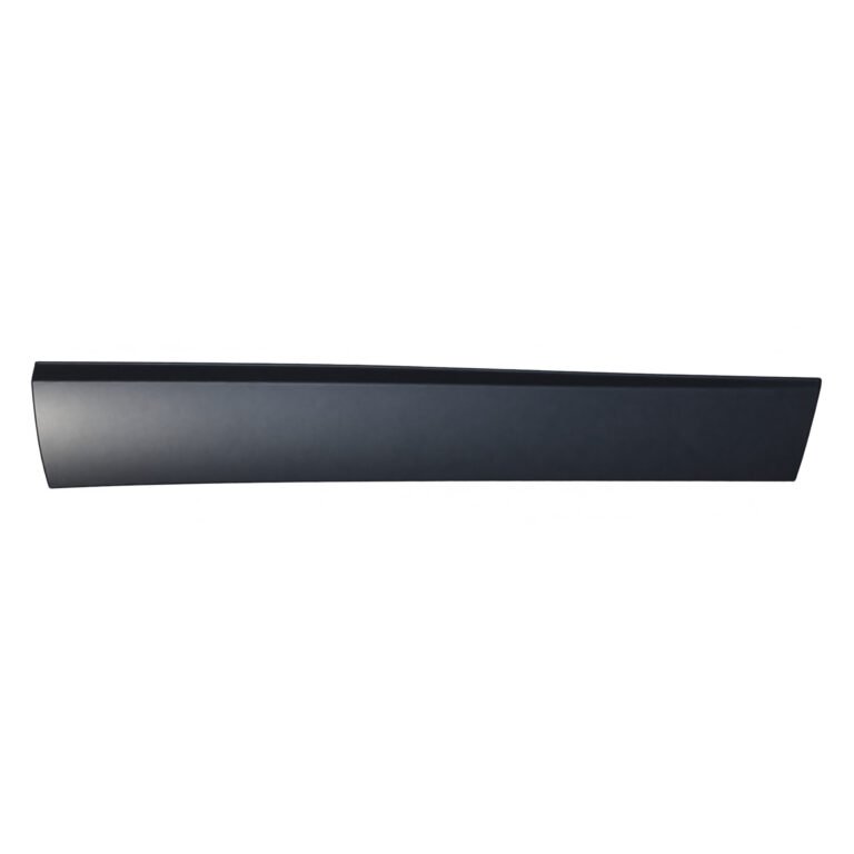 Cherokee front-door moulding with a long low face, rounded end and angled opposite termination