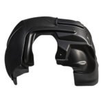 Cherokee front fender liner with a deep arch, raised upper channels and unequal shaped lower ends