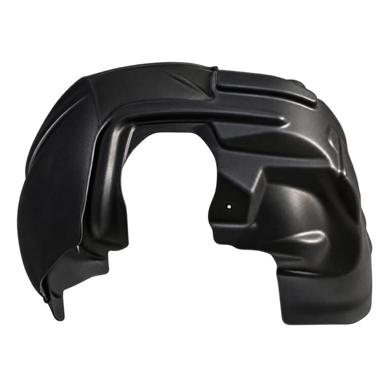 Cherokee front fender liner with a deep arch, raised upper channels and unequal shaped lower ends