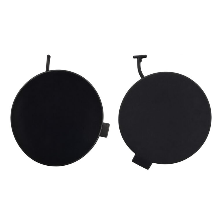 Cherokee round front and rear tow-hook covers with different retaining extensions and edge tabs