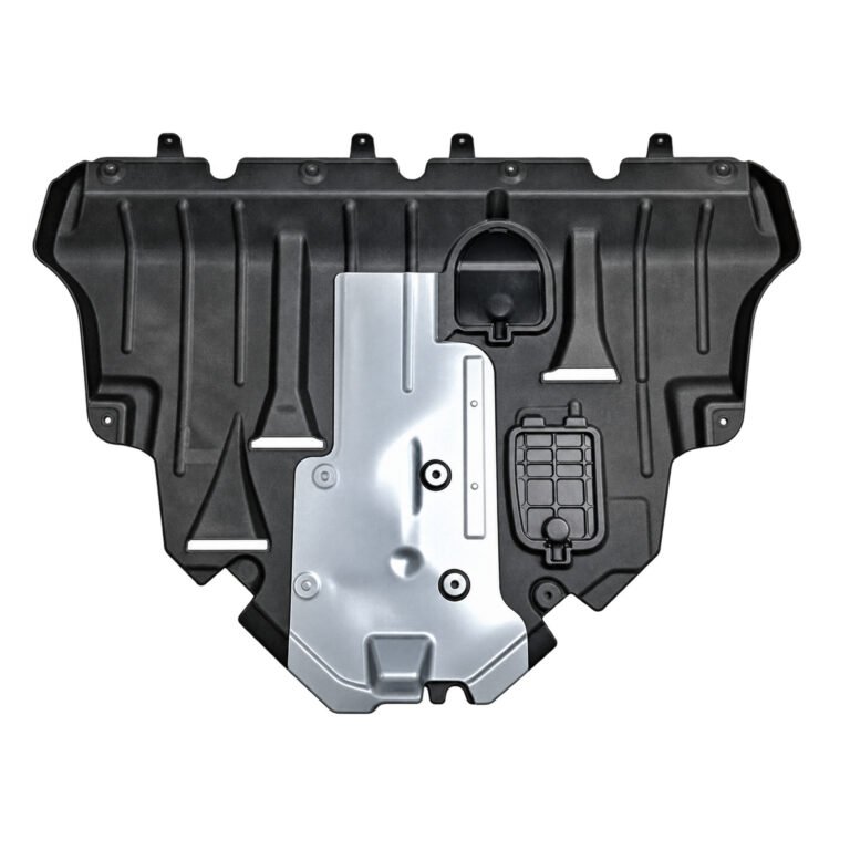 Cherokee front-wheel-drive engine shield with narrow vertical ribs, bright centre section and two shaped insets