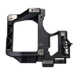 Cherokee headlight bracket with a large rectangular opening, smaller shaped opening and round fixing pads