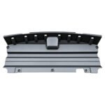 Cherokee lower bumper shield with horizontal stepped ribs, a raised central projection and lower fixing notches