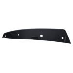 Cherokee rear wheel-arch baffle with a narrow curved face, turned ends and round and elongated fixing openings