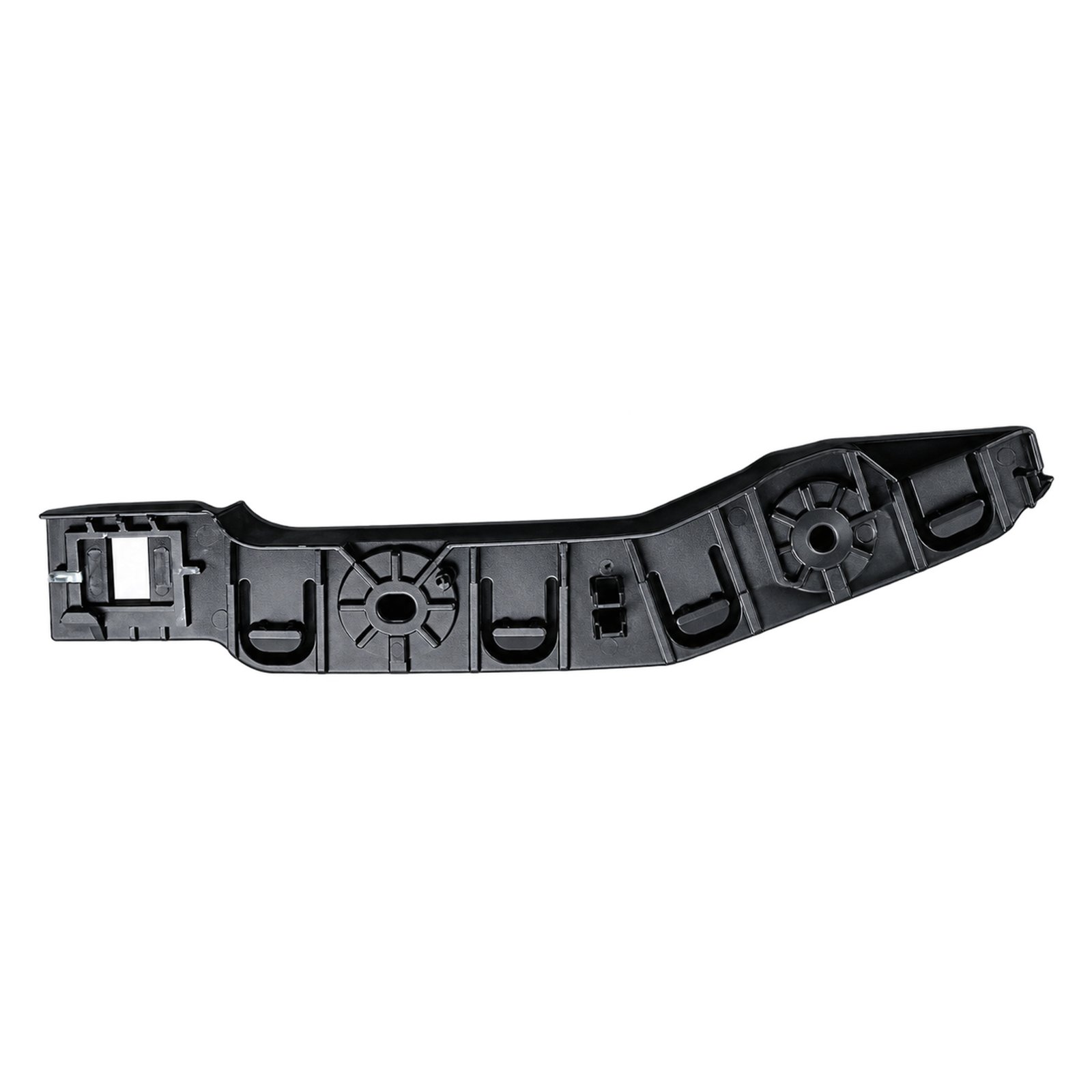 Jeep Cherokee Small Front Bumper Bracket Cherokee small front bumper bracket with a rising rail, two round ribbed fixing areas and U-shaped slots