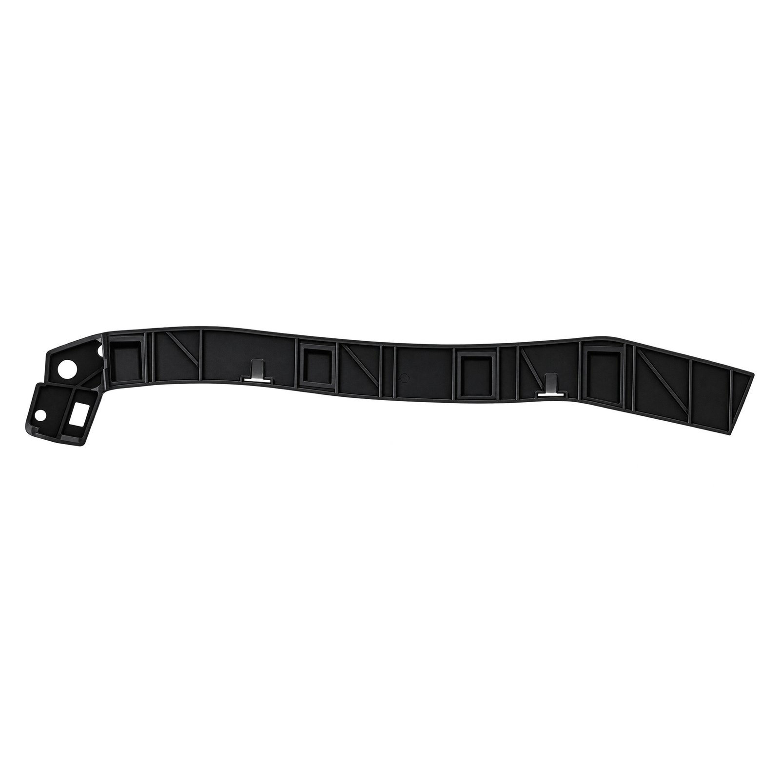 Cherokee Ribbed Strip Following a Shallow Curve Cherokee small rear bumper bracket with a narrow ribbed strip and two-hole end mounting pad