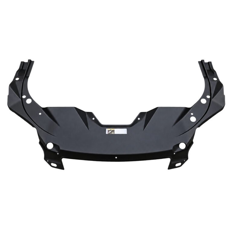 Cherokee upper bumper cover panel with a broad curved face, raised side arms and central upper notch