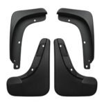 Compass 1.4T mudguards with stepped ribs on the inner returns, curved lower faces and round edge fixing openings