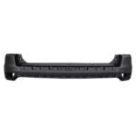 Jeep Compass upper rear bumper with raised corners, round upper holes and rectangular lower attachment features