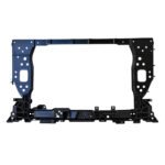 Compass 2019 1.3T radiator support frame with perforated side uprights, a large open centre and a ribbed lower rail